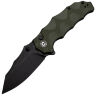 Нож CIVIVI Natterjack blackwash сталь 14C28N рукоять OD Green G10 (C24028-1)