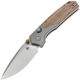 Нож Vosteed Psyop 299 stonewash сталь S35VN рукоять Red Norplex UltreX Micarta/Ti