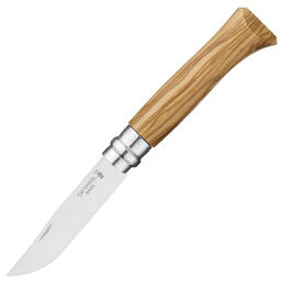 Нож Opinel №8 Tradition сталь 12C27 рукоять олива/футляр (001004)