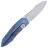 Нож We Knife Solid beadblast сталь CPM-20CV рукоять Blue Titanium (WE22028-4)