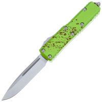 Нож Microtech UTX-85 S/E stonewash сталь Elmax рукоять Zombie Green Aluminum (231-10Z)
