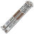 Нож-бабочка Reptilian Стикс-01 сталь D2 рукоять Steel/Bronze aluminium