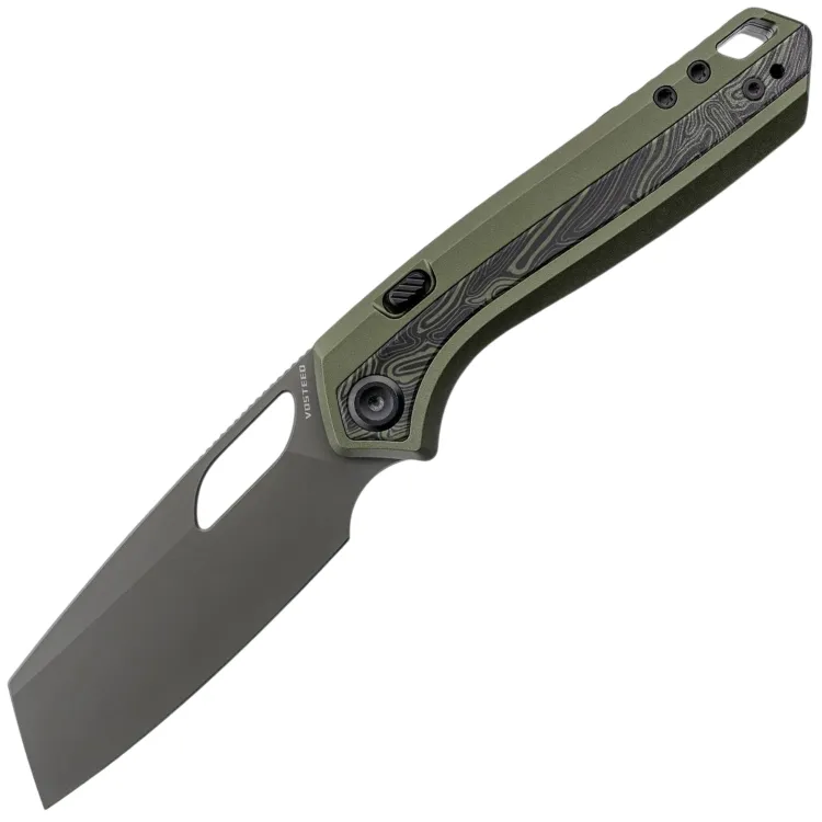 Нож Vosteed Kroc 329 destroyer grey сталь S35VN рукоять Olive Aluminum/Topo G10