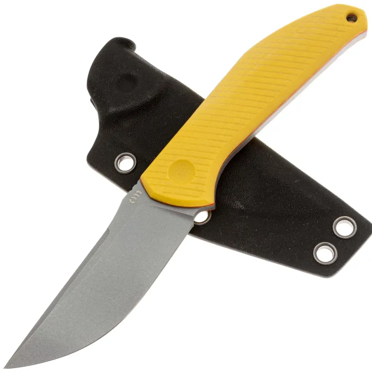 Нож Tohus knives Экара сталь Elmax рукоять Yellow G10