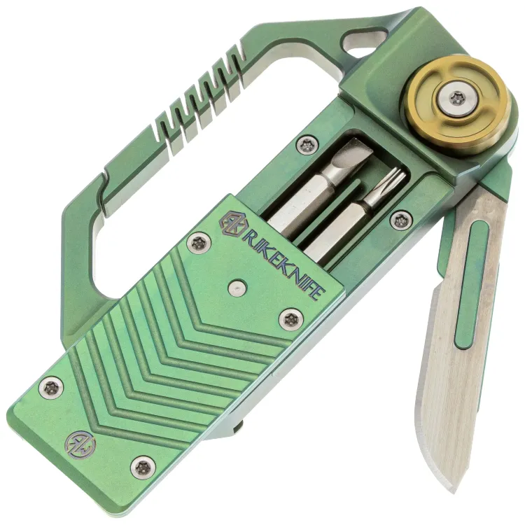 Мультитул Rike knife Hasp сталь Stainless Steel рукоять Green Titanium