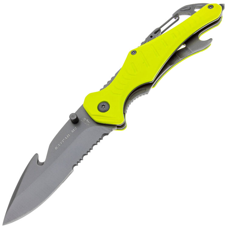 Нож НОКС Катран-М2 сталь AUS-8 рукоять Yellow Aluminium (327-781601)