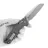 Нож Microtech MSI Mini stonewash сталь M390MK рукоять Natural Clear Fluted Aluminium