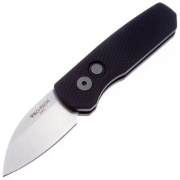 Нож Pro-Tech Runt 5 Wharncliffe сталь CPM-20CV рукоять Textured Black Aluminium (R5105)