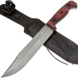 Нож Kizlyar Supreme Bastardo сталь Sleipner Tacwash рукоять Red/Black G10
