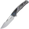 Нож Reate GTR satin сталь M390 рукоять beadblast Titanium/Zirconium/Blue clip