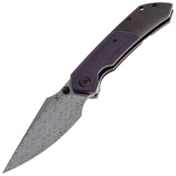 Нож Kansept Fenrir сталь Damascus рукоять Purple Micarta/Blackwash Titanium