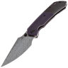 Нож Kansept Fenrir сталь Damascus рукоять Purple Micarta/Blackwash Titanium