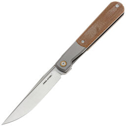 Нож Real Steel Barlow RB-7 сталь S35VN рукоять Ti/Brown Micarta (7892)