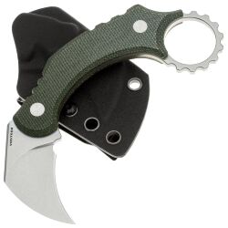 Нож Vosteed Dirty Girl stonewash сталь 14C28N рукоять Green Micarta