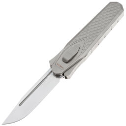 Нож Remette Swordfish Clip Point сталь M390 рукоять Sandblast Titanium/Colored CF (ZL101B3)