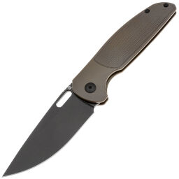 Нож Artisan Cutlery Satyr blackwash сталь S90V рукоять Brown Titanium