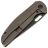 Нож Artisan Cutlery Satyr blackwash сталь S90V рукоять Brown Titanium