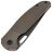 Нож Artisan Cutlery Satyr blackwash сталь S90V рукоять Brown Titanium