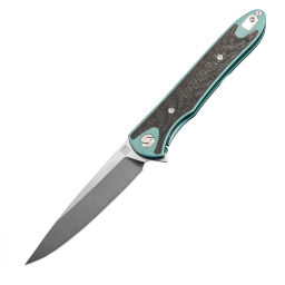 Нож Artisan Cutlery Shark сталь S35VN рукоять Teal Ti/Carbon Fiber