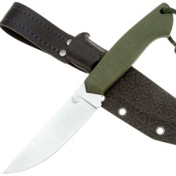 Нож 7 Ножей Айсберг Гибрид сталь AUS-10co рукоять Olive G10