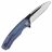 Нож QSP Woodpecker Black/Satin сталь M390 рукоять Blue Titanium (QS116-C II)