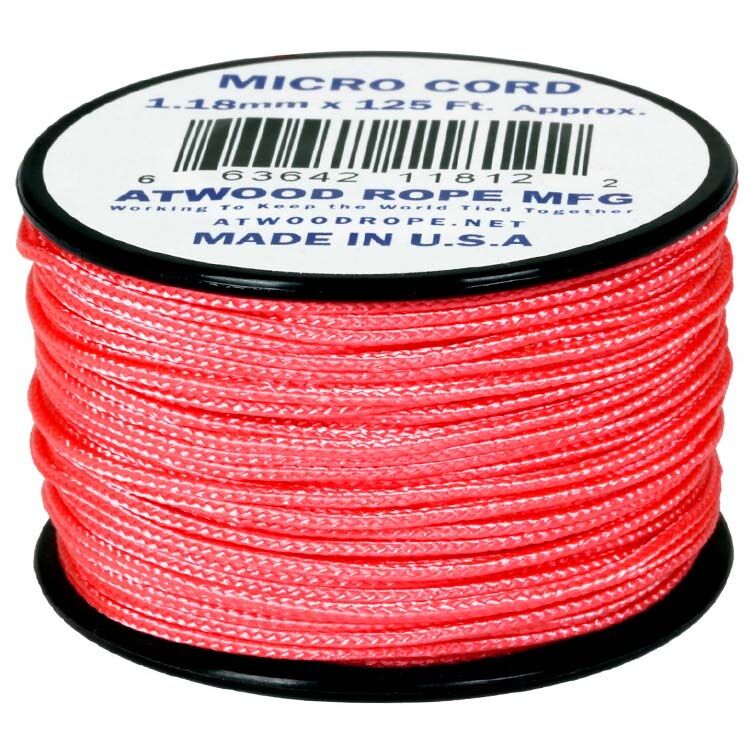 Паракорд Atwoodrope Micro Cord Pink 38м