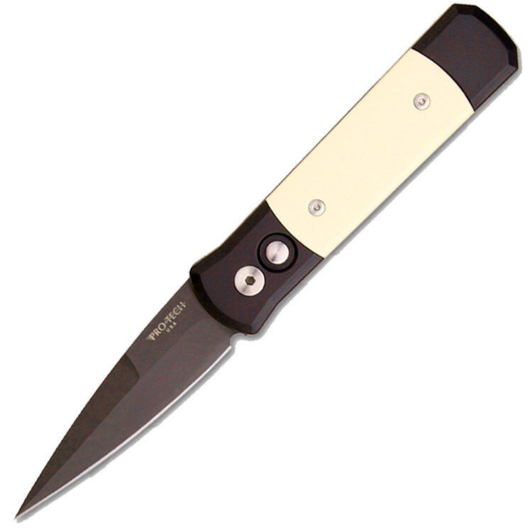 Нож Pro-Tech Godson DLC сталь 154CM рукоять Black Alu/Ivory Micarta (752)