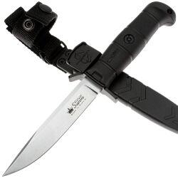 Нож Kizlyar Supreme Combat Stonweash сталь AUS-10Co рукоять Black Kraton
