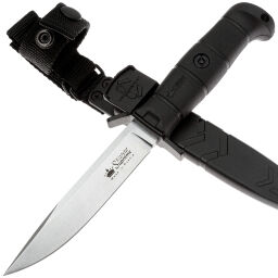 Нож Kizlyar Supreme Combat Stonweash сталь AUS-10Co рукоять Black Kraton Нож Kizlyar Supreme Combat Stonweash сталь AUS-10Co рукоять Black Kraton