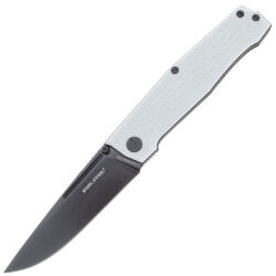 Нож Real Steel Rokot сталь N690 black рукоять White G10 (7641M)
