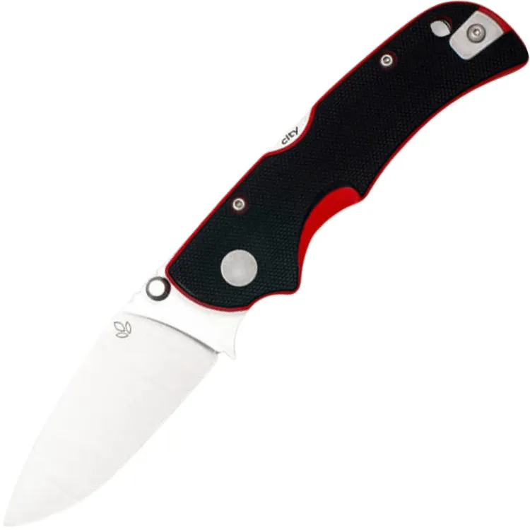 Нож Manly City сталь 14C28N рукоять Black/Red G10