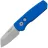 Нож Pro-Tech Runt 5 Reverse Tanto stonewash сталь CPM-20CV рукоять Textured Blue Aluminium