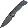 Нож Remette Steed DLC сталь M390 рукоять Black Titanium/Black-Blue Carbon Fiber (RTWS-BL)
