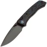 Нож Remette Steed DLC сталь M390 рукоять Black Titanium/Black-Blue Carbon Fiber (RTWS-BL)