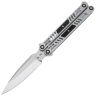 Нож-бабочка Reptilian Стикс-02 сталь D2 рукоять Steel/Black aluminium