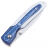 Нож FOX Aria сталь N690 рукоять алюминий/Blue G10 (488G10B)