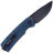 Нож Petrified Fish Beluga Blackwash сталь K110 рукоять Blue Micarta