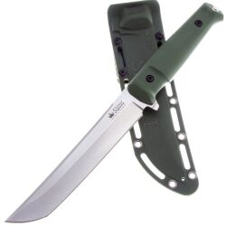 Нож Kizlyar Supreme Senpai сталь AUS-8 Stonewash рукоять Olive Kraton