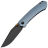 Нож Vosteed Vallhund blackwash сталь S35VN рукоять Blue Titanium