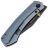 Нож Vosteed Vallhund blackwash сталь S35VN рукоять Blue Titanium
