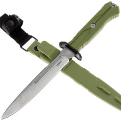 Нож Mr.Blade Leshiy stonewash сталь AUS-8 рукоять OD Green Elastron