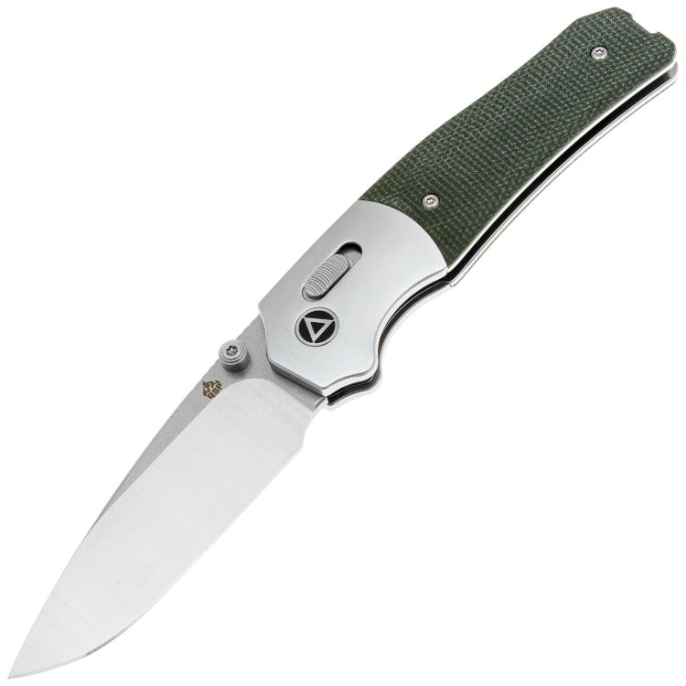 Нож QSP Vault satin сталь 14C28N рукоять Aluminum/Green Micarta (QS157-B1)