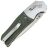 Нож QSP Vault satin сталь 14C28N рукоять Aluminum/Green Micarta (QS157-B1)