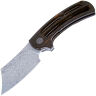 Нож Petrified Fish Eddy сталь Damascus рукоять Black/Red G-Mascus