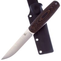 Нож Owl Knife North-S сталь N690 рукоять черно-оранжевый G10