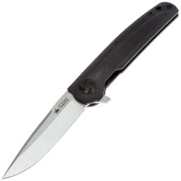 Нож Kizlyar Supreme Biker-Z сталь N690 Stonewash  рукоять Black G10
