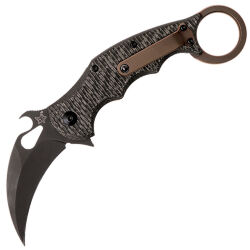 Нож FOX Karambit Black сталь Elmax рукоять CF/Bronze Ti (FX-599TiC)