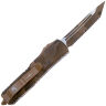Нож Microtech UTX-85 T/E Serrated Coyote Camo сталь M390 рукоять Coyote Camo Aluminum (233-3CCS)