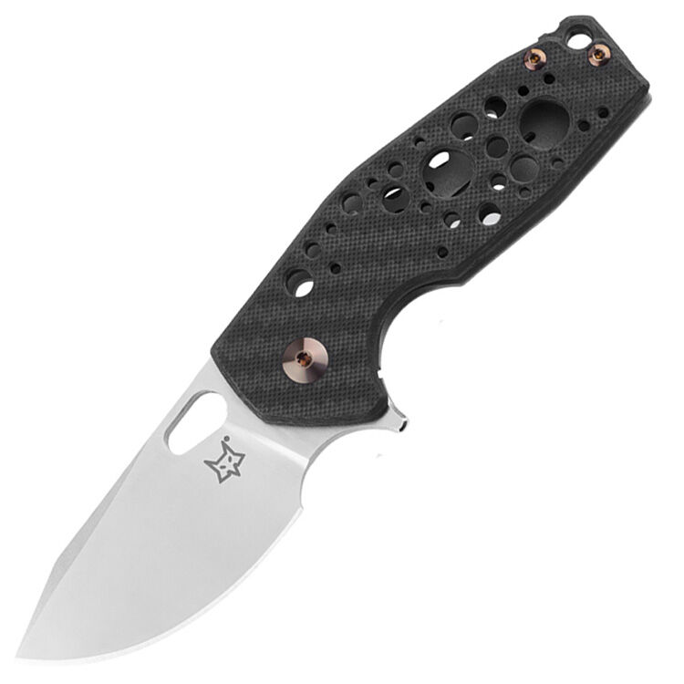 Складной нож FOX Suru Satin сталь M390, рукоять Carbon fiber/Bronze Ti