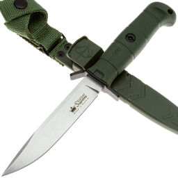 Нож Kizlyar Supreme Combat Stonweash сталь AUS-10Co рукоять Olive Kraton Нож Kizlyar Supreme Combat Stonweash сталь AUS-10Co рукоять Olive Kraton